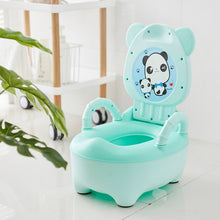 Load image into Gallery viewer, Baby Pot Children Training Potty Toilet Seat Kids Cartoon Panda Toilet Trainer Portable Travel Urinal Comfortable Backrest Pots