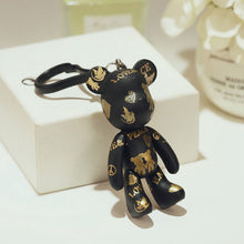 Load image into Gallery viewer, Handmade DIY Craft Rhinestone Bomgom Tassels Cartoon Popobe Gloomy Bear Keychain Cute Bag Charm Holder Cartoon Resin Key Chain