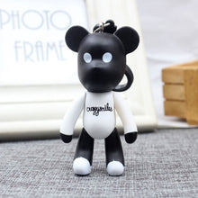 Load image into Gallery viewer, Handmade DIY Craft Rhinestone Bomgom Tassels Cartoon Popobe Gloomy Bear Keychain Cute Bag Charm Holder Cartoon Resin Key Chain