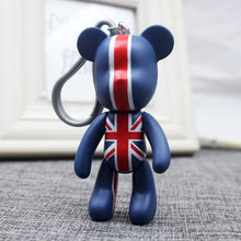 Load image into Gallery viewer, Handmade DIY Craft Rhinestone Bomgom Tassels Cartoon Popobe Gloomy Bear Keychain Cute Bag Charm Holder Cartoon Resin Key Chain