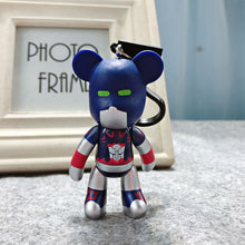 Load image into Gallery viewer, Handmade DIY Craft Rhinestone Bomgom Tassels Cartoon Popobe Gloomy Bear Keychain Cute Bag Charm Holder Cartoon Resin Key Chain