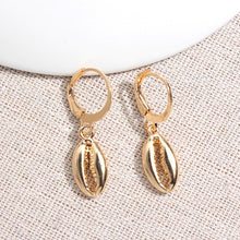 Load image into Gallery viewer, JUST FEEL New Tiny Hoop Earrings For Women Girl Gold Cartilage Hoop Earrings Jewelry Heart Cross Star Triangle Charm Earrings